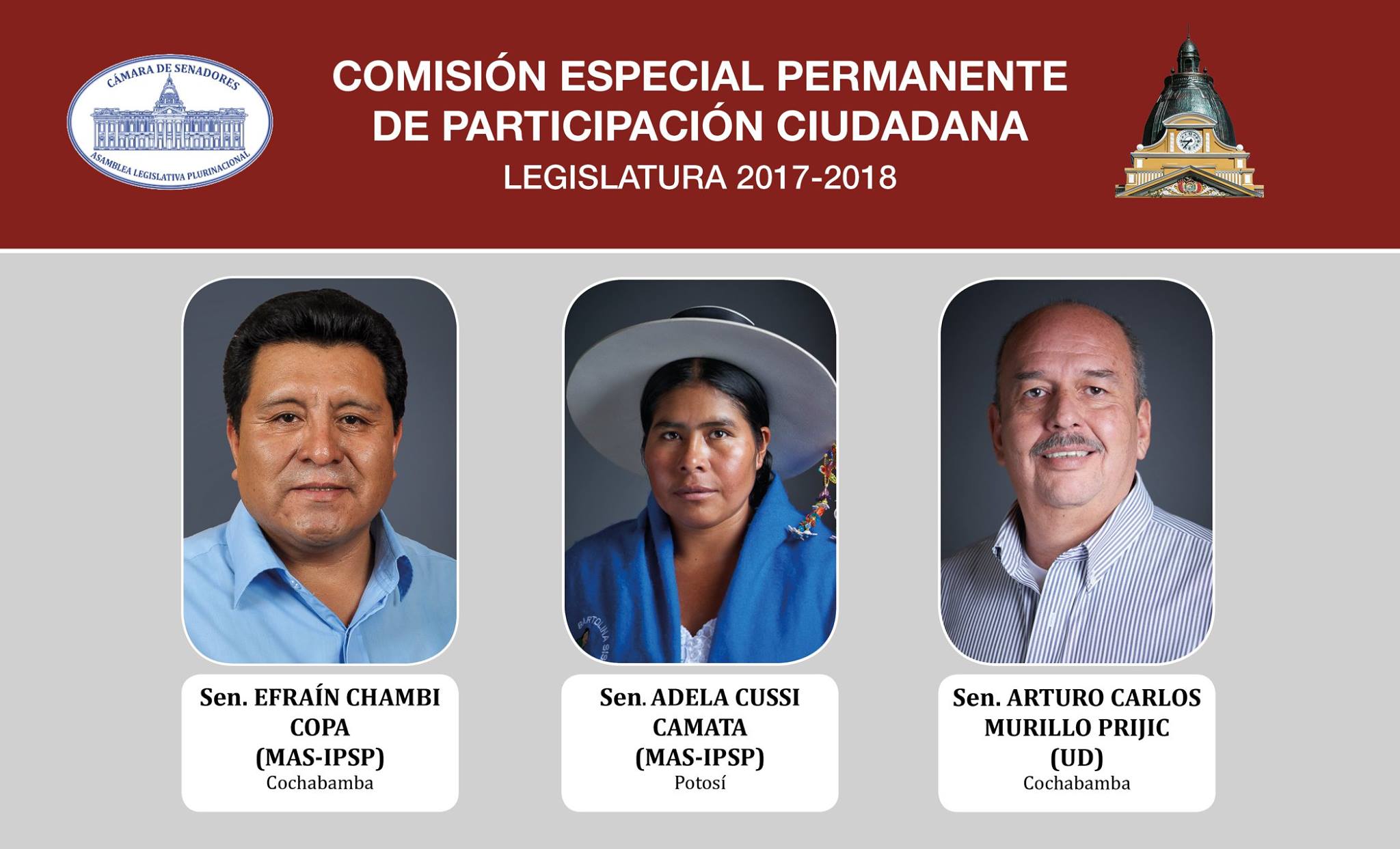 Senado designa miembros de la Comisión Especial Permanente de Participación Ciudadana por la Legislatura 2017 - 2018