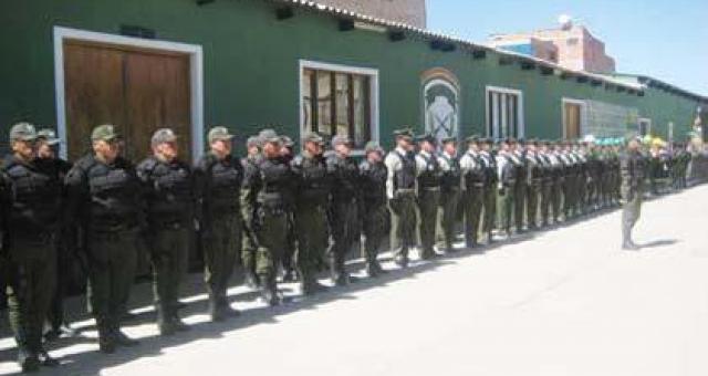 Homenaje a los 31 años de creación del Batallón de Seguridad Física de La Paz