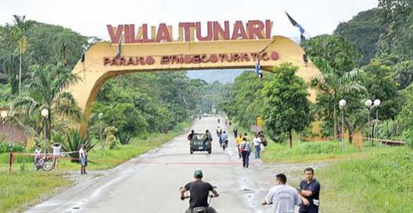 Homenaje al 46 aniversario de creación del municipio de Villa Tunari