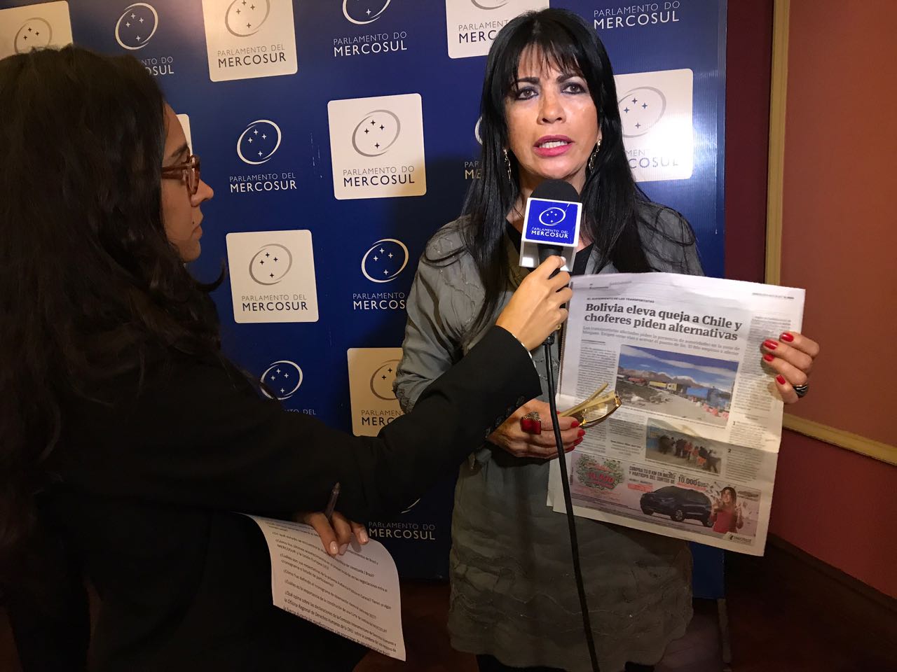 Parlamentaria supraestatal denuncia ante el Mercosur atropellos a trasportistas bolivianos por parte de Chile