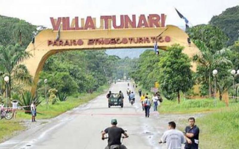 Homenaje al 46 aniversario de creación del municipio de Villa Tunari