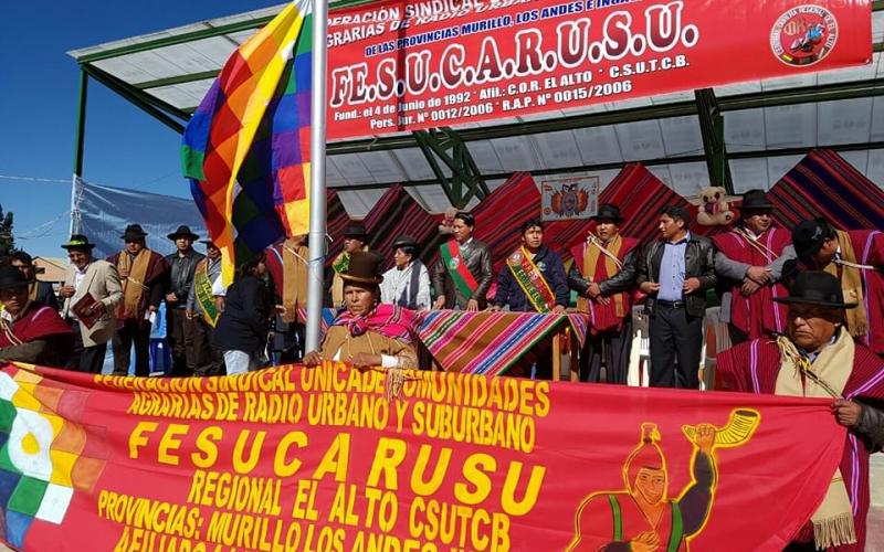 Celebran 26 años de la Federación de Comunidades Agrarias de El Alto