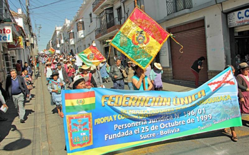 Federación gremial de Chuquisaca cumple 19 años